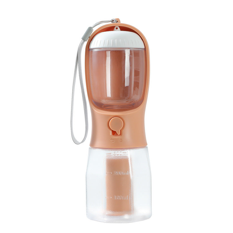 Teemdrop Pawpack 3-in-1 pet care bottle with built-in dispenser for water and treats, designed for easy pet hydration and refreshment.