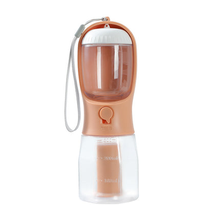 Teemdrop Pawpack 3-in-1 pet care bottle with built-in dispenser for water and treats, designed for easy pet hydration and refreshment.