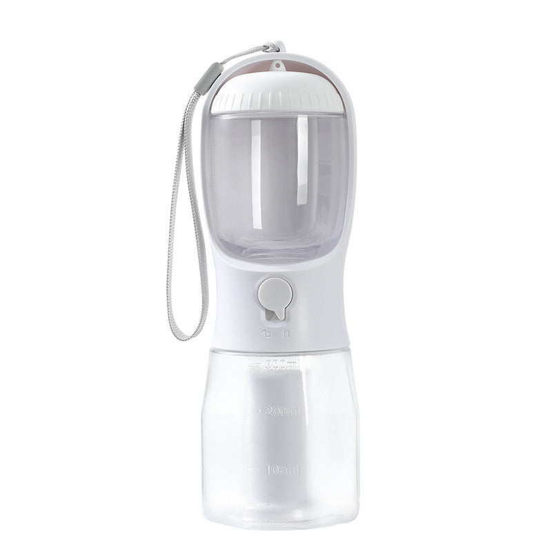 Teemdrop Pawpack 3-in-1 pet care bottle with detachable nozzle and clip, designed for easy hydration and cleaning of pets.
