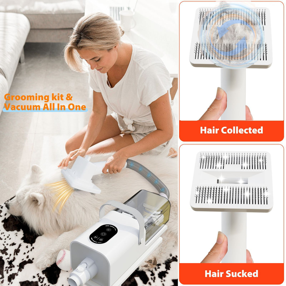 All-In-One Pet Groom&Trim Vacuum