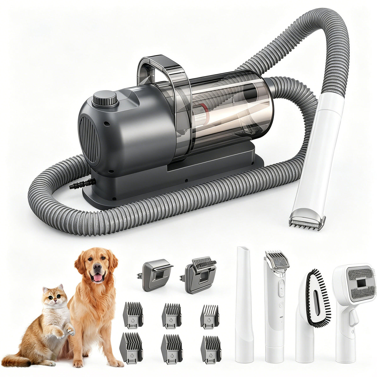 All-In-One Pet Groom&Trim Vacuum