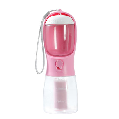Teemdrop Pawpack 3-in-1 pet care bottle with spill-proof lid and portable design for easy pet hydration and grooming.